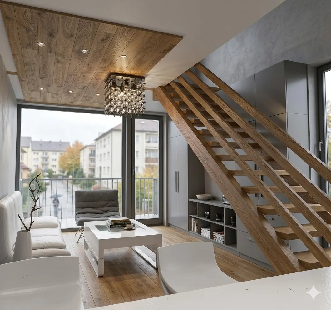 Apartament Duplex — zona de zi