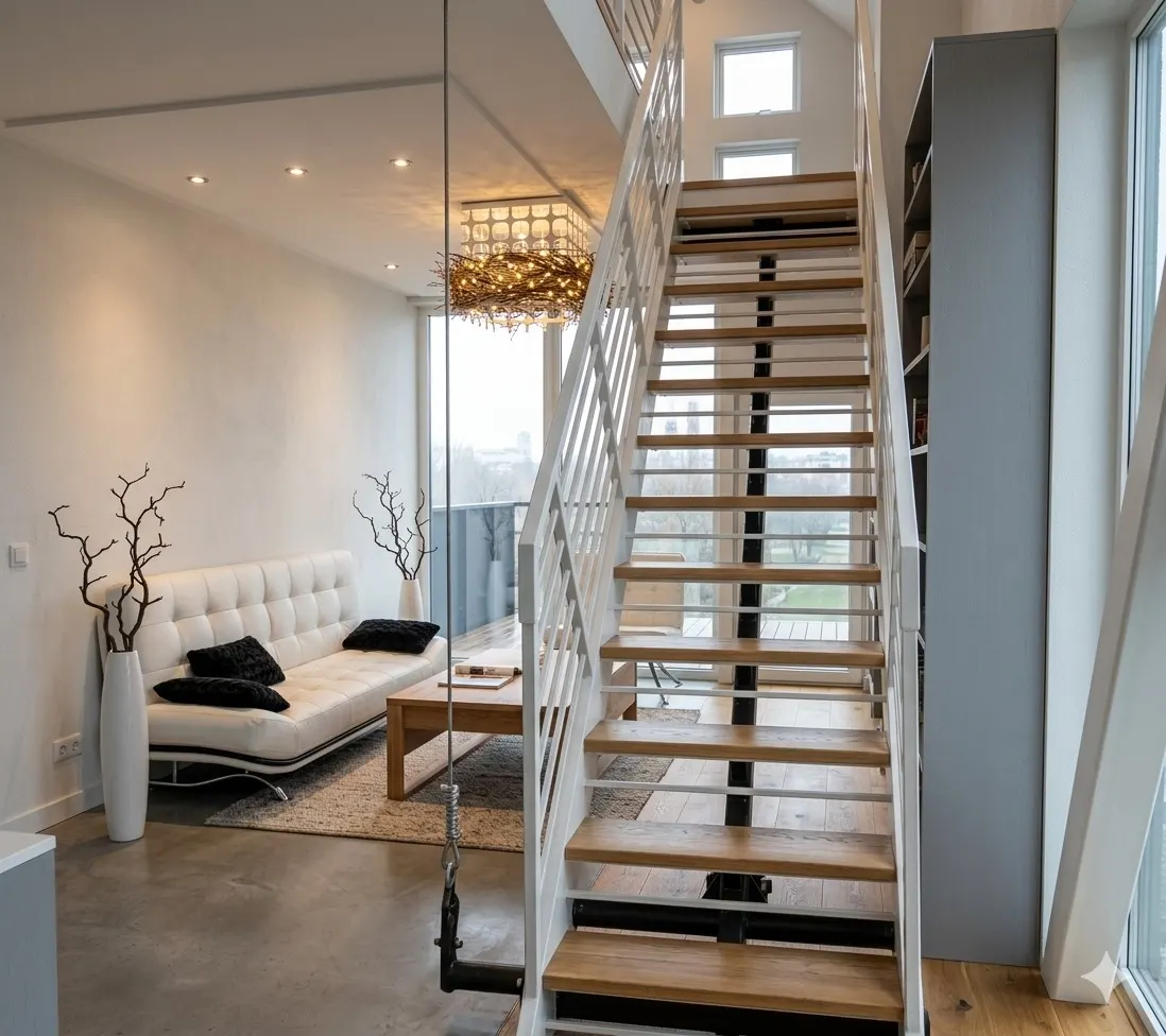 Apartament Modernist — zona de zi